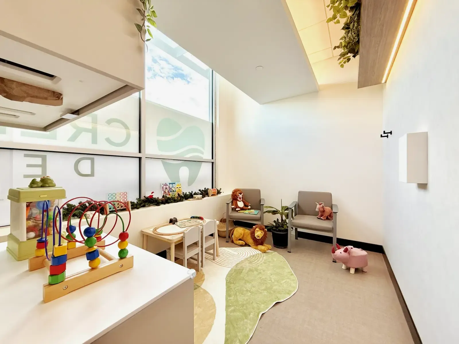 The children's play area at Creekside Dental Langley