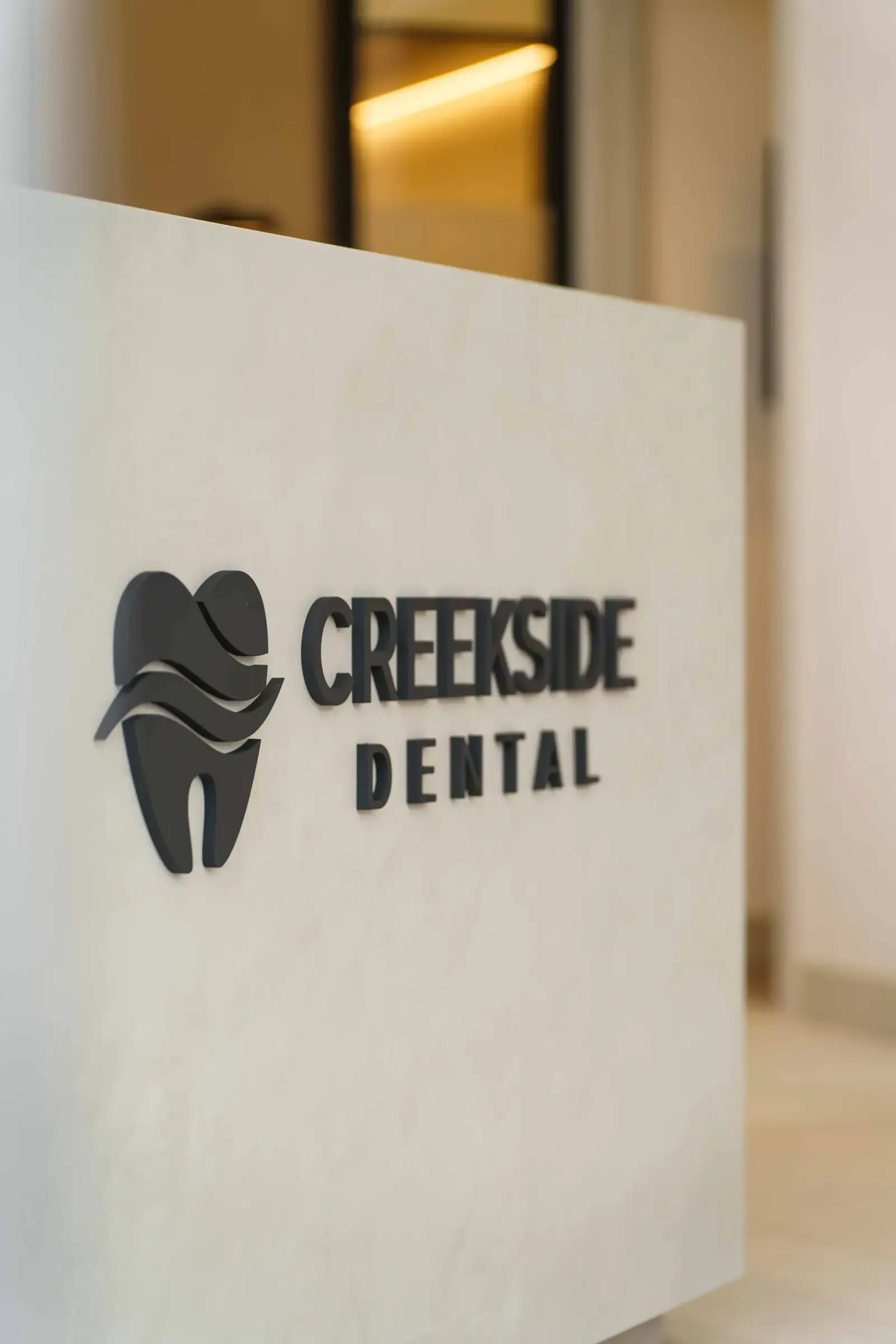 The Creekside Dental reception desk